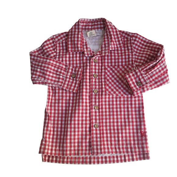 Well Dressed Wolf Red Gingham Shirt